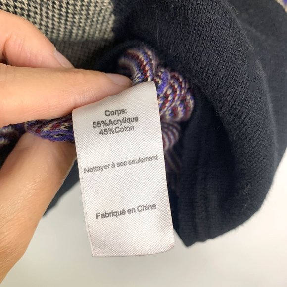 ASTR Geometric Tribal Bodycon Boho Knit Sweater Dress Sz S - Picture 8 of 8